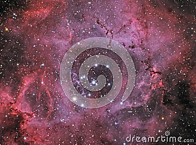 The Rosette Nebula Stock Photo