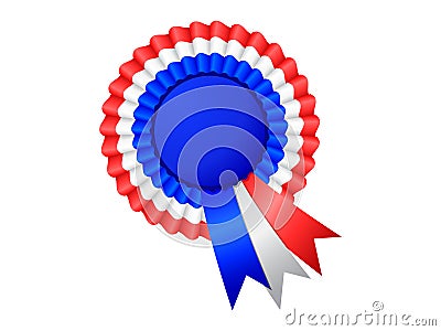 Rosette Ribbon Vector Illustration