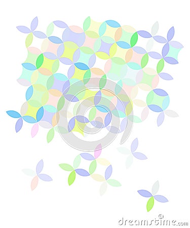 Rosettes, Modern Abstract Background Vector Illustration