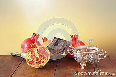 Rosh hashanah (jewish New Year) concept. Traditional symbol Stock Photo