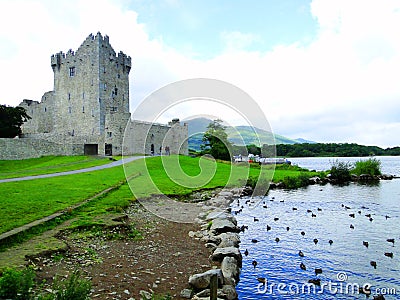 ross caste ,kerry, ireland -castello di Ross in irlanda Stock Photo