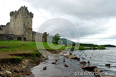 Ross castle. Killarney National Park. County Kerry, Ireland Editorial Stock Photo
