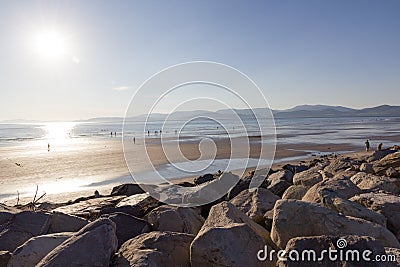 Rossbeigh beach reflection on the sea Editorial Stock Photo