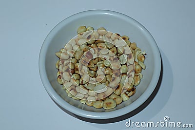These are rosted peanuts Stock Photo