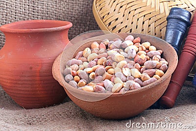Rosted Peanuts Stock Photo