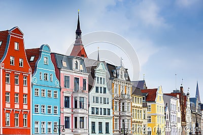 Rostock Germany Buildings Stock Photo
