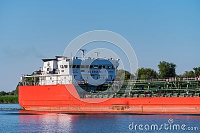 ROSTOV-ON-DON, RUSSIA - CIRCA JUNE 2020: tanker General Azi Aslanov Editorial Stock Photo