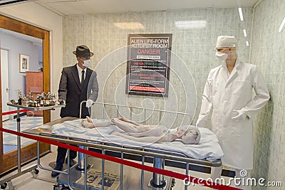 Alien Autopsy Room In Roswell Editorial Stock Photo