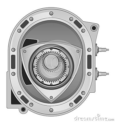 Rotary engine Vector Illustration