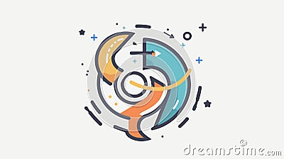 Professional Rotate Icon Edit Tool Usage Image Vector Illustration