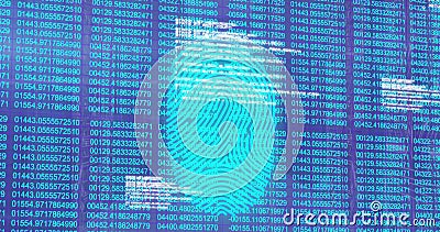 A rotating globe with a network of computer servers superimposed over it Stock Photo