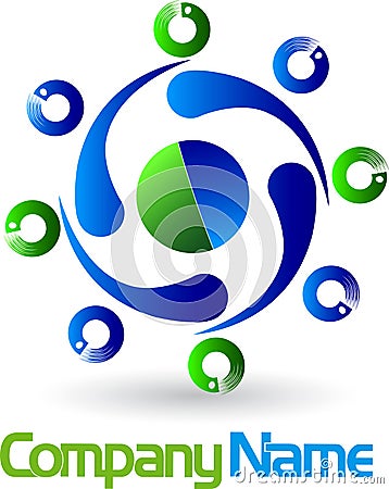Rotation logo Vector Illustration