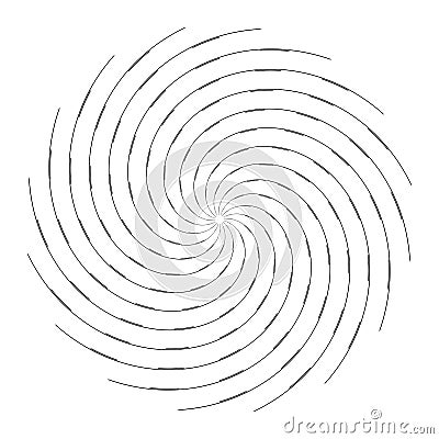 Rotation swirl movement. Abstract design element Vector Illustration