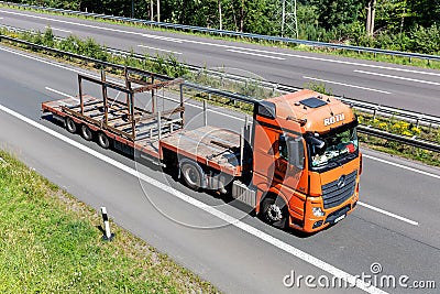 Roth Transporte Mercedes-Benz Actros Editorial Stock Photo