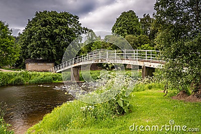 Rothbury footbridge Stock Photo