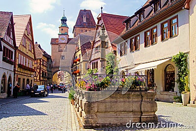 Rothenburg ob der Tauber Stock Photo