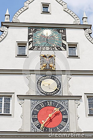 Rothenburg ob der Tauber, Bavaria, Germany. Stock Photo