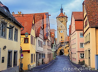 Rothenburg ob der Tauber, Germany Stock Photo