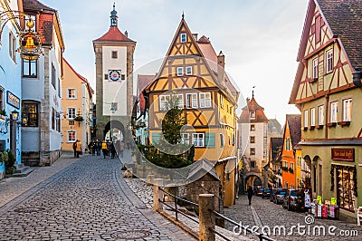 Rothenburg Ob Der Tauber, Germany Editorial Stock Photo