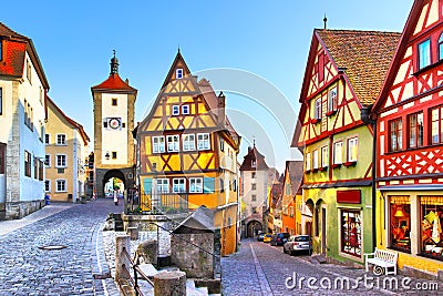 Rothenburg ob der Tauber Stock Photo