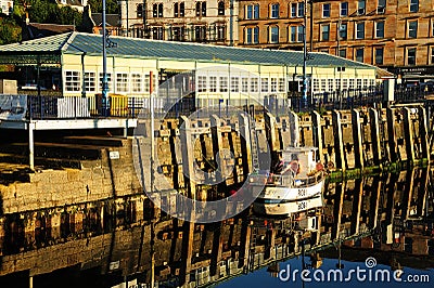 Rothesay Harbour Reflections Stock Photo