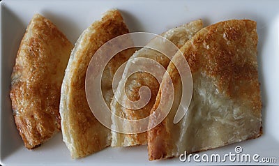 Roti or fried starch flat food in India Stock Photo