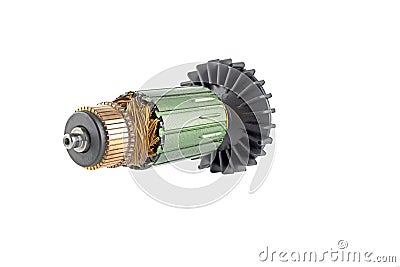 Rotor electric motor Stock Photo