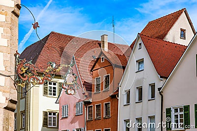 Rottenburg City am Neckar Stock Photo