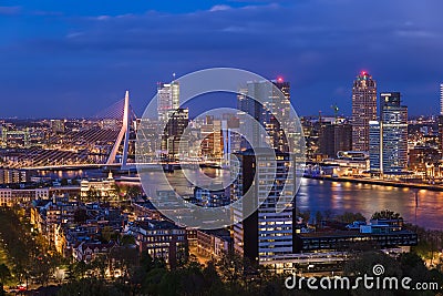 Rotterdam cityscape - Netherlands Editorial Stock Photo