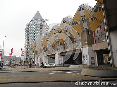 Rotterdam Cube Houses Netherlands Europe Editorial Stock Photo