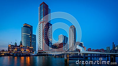 Rotterdam Kop van Zuid Stock Photo