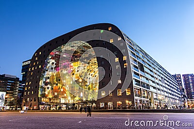 Rotterdam Market Hall building Editorial Stock Photo