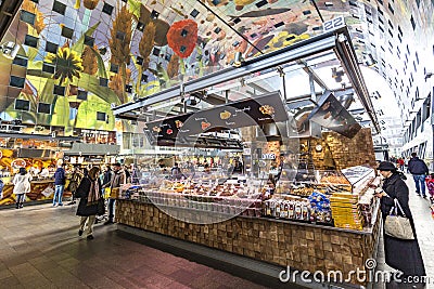 Rotterdam Market Hall building Editorial Stock Photo