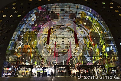 Rotterdam Market Hall Editorial Stock Photo