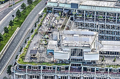 Grand Trade Building rooftop landscape Editorial Stock Photo