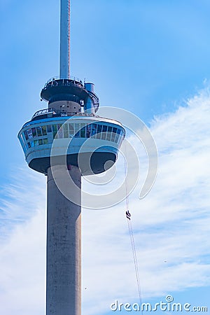 Euromast in Rotterdam Editorial Stock Photo