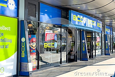 Rotterdam, The Netherlands - September 15, 2023: Entrance of the store BCC,a Dutch retail chain that sells consumer electronics Editorial Stock Photo
