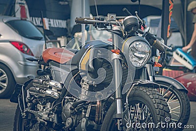 ROTTERDAM, NETHERLANDS - SEPTEMBER 2 2018: Motorcycles are shining at Dutch motor event 