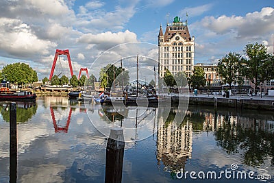 Rotterdam Oude Haven Editorial Stock Photo