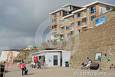 Rottingdean Seafront, Sussex, England Editorial Stock Photo