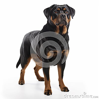 Rottweiler with a serious expression Stock Photo