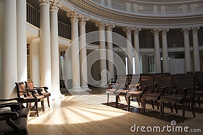 Rotunda Light Beams Stock Photo