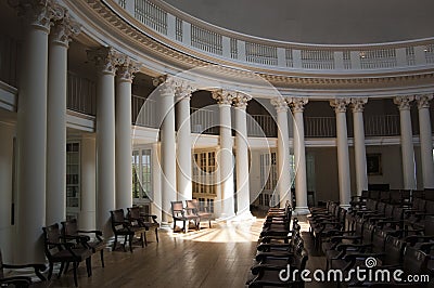 Rotunda Light Beams Stock Photo