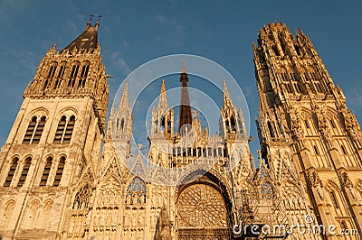 Rouen cathedral Stock Photo