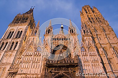 Rouen Cathedral, France. Stock Photo