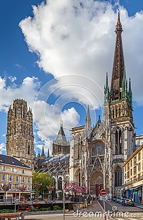 Rouen Cathedral, France Stock Photo