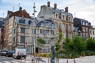 ROUEN, FRANCE - August 21, 2022: Cityscape of Rouen. Rouen in northern France on River Seine - capital of Upper Normandy Editorial Stock Photo