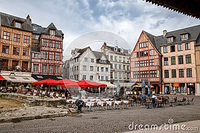 ROUEN, FRANCE - August 21, 2022: Cityscape of Rouen. Rouen in northern France on River Seine - capital of Upper Normandy Editorial Stock Photo