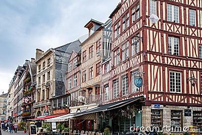 ROUEN, FRANCE - August 21, 2022: Cityscape of Rouen. Rouen in northern France on River Seine - capital of Upper Normandy Editorial Stock Photo