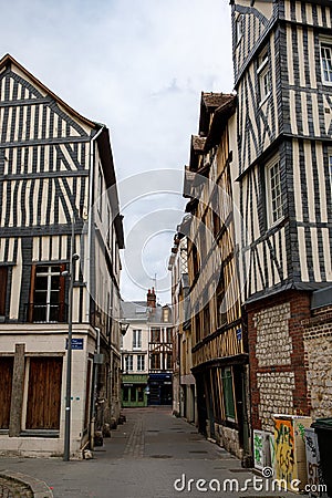 ROUEN, FRANCE - August 21, 2022: Cityscape of Rouen. Rouen in northern France on River Seine - capital of Upper Normandy Editorial Stock Photo